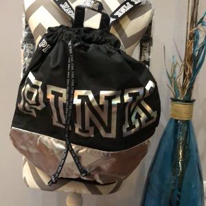drawstring bolsa victoria secret